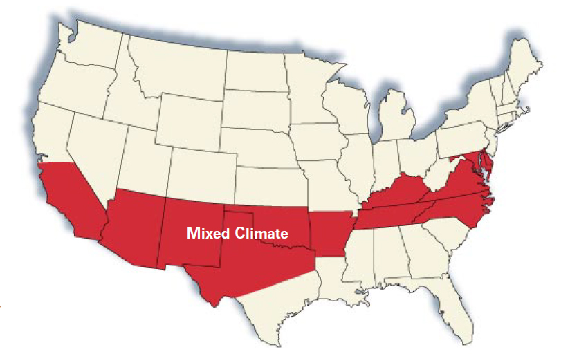 Controlling Moisture in Mixed Climates