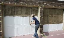 Faux wood finishes work best on steel doors. Wood-composite and even natural-wood doors can also be fauxed, but they're prone to weather-induced checking and cracking, which can mar the effect.
