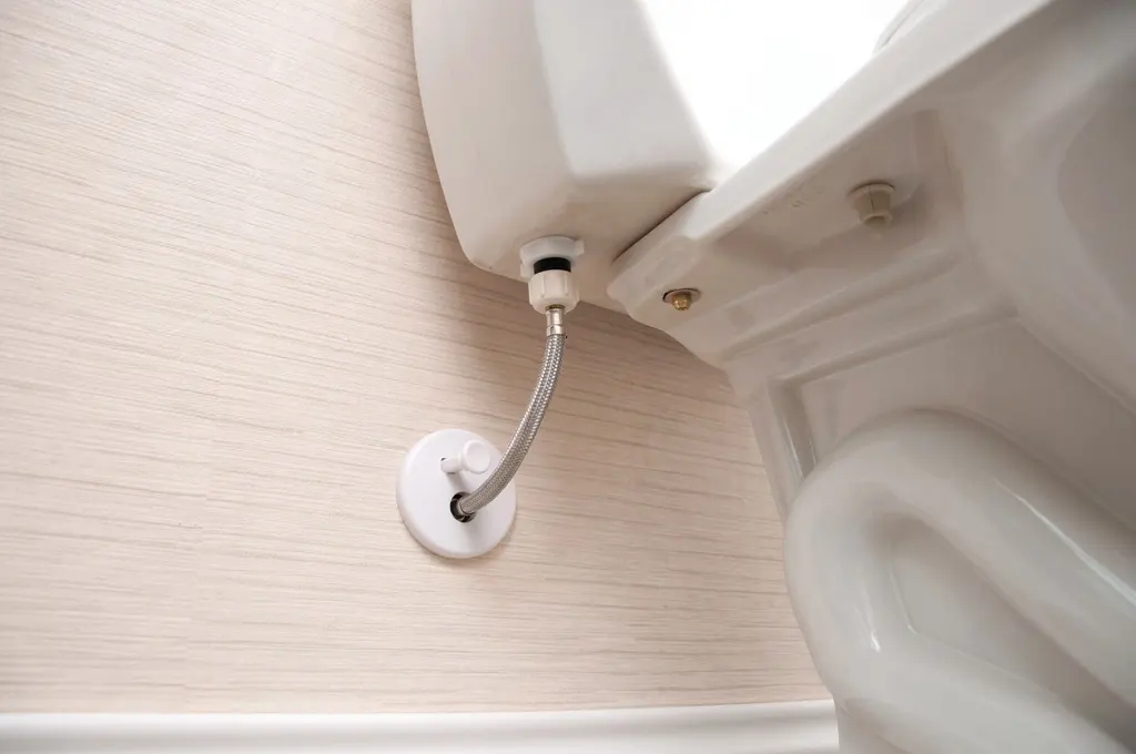 Simply crimp or solder the water supply to a rough-in unit that has an integral brass valve, then screw the box to a stud and snap on the trim kit.