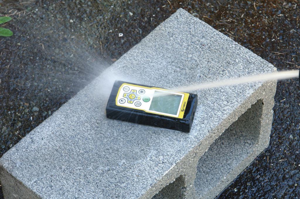 If the meter gets dirty, you can simply hose it off.