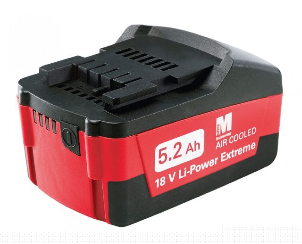Metabo’s Ultra-M 5.2 Ah Battery stores the most power of any 18-volt tool battery currently available.