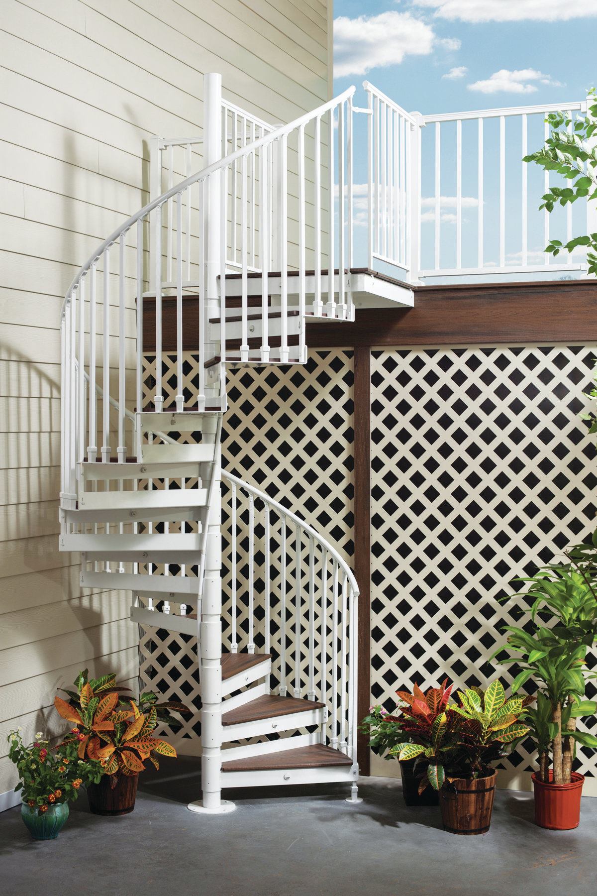 Trex Spiral Stairs