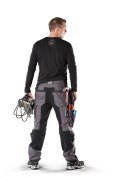Nordic Carpenter Pants. The black material in the crotch and on the back of the knees and calves is stretchable.