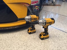 New High Torque Impact Wrenches next to Matt Kenseth’s No. 20 Toyota at an event at the NASCAR Hall of Fame in Charlotte, NC.