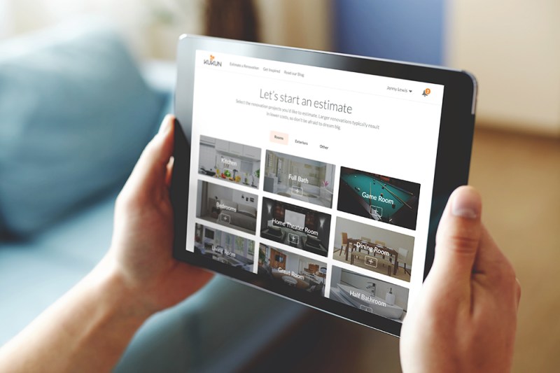 Kukun, Cocoon, online estimating, project estimating, remodeling estimate, remodeling project cost