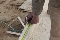 In the April 2016 issue, we snapped layout lines for all the exterior walls. Step two is cutting the plates and laying out all the framing for the walls.