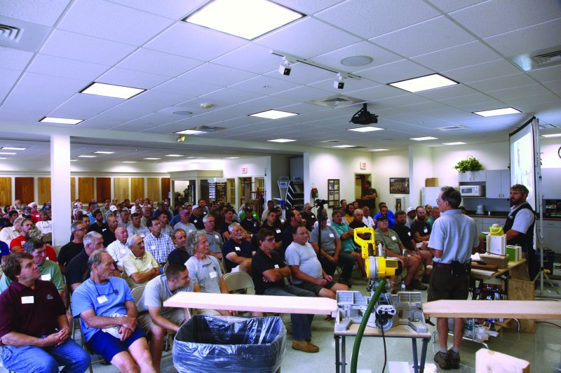 Gary Katz speaks to a group of more than 100 contractors on Cape Cod, stressing the importance of taking pride in one’s work to garner respect from clients and the community.