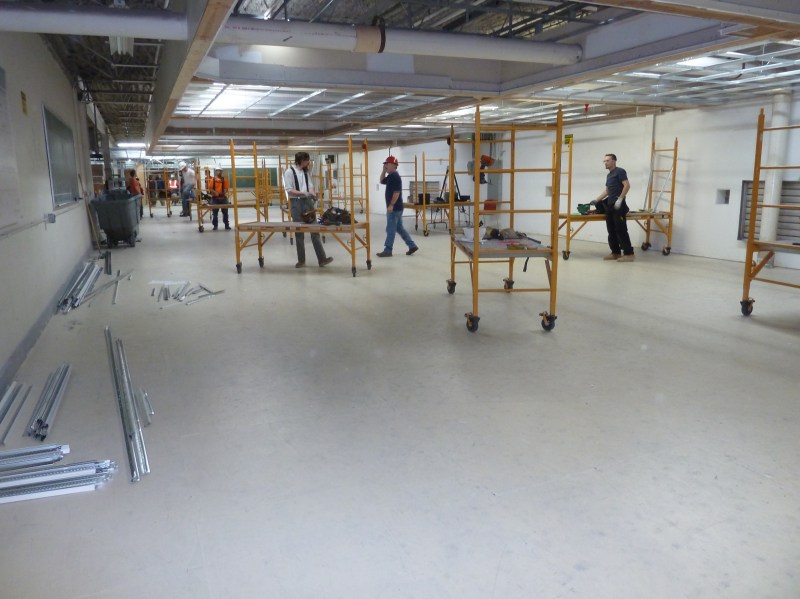 One small part of the Chicago Regional Council of Carpenters training facility in Chicago. The facility offers a wide variety of training programs from cabinet making to concrete form construction.