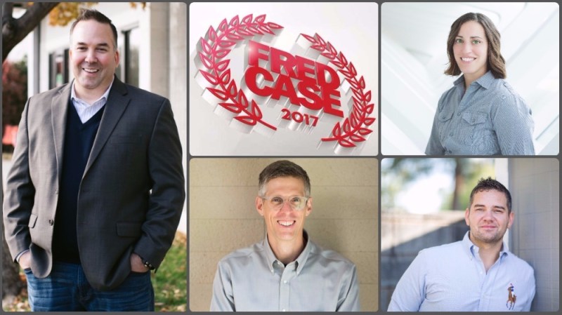 Clockwise from left: Winner, Brian Diamond; finalist Abby Binder; finalist Ken Combs; finalist Zach Snider