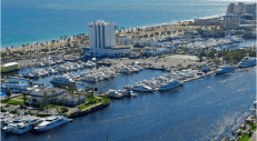 Bahia Mar resort, Fort Lauderdale, FL, site of the 2018 Deckorators Pro Summit.
