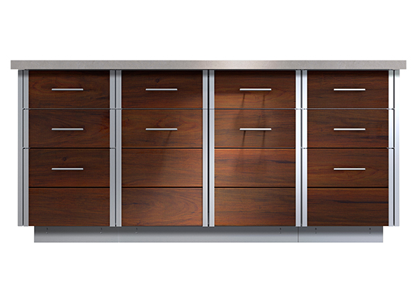 Kalamazoo Rack Cabinets for a Modern Outdoor Kitchen