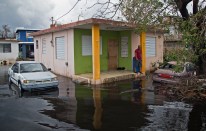 A flooded home in Puerto Rico on September 21, 2017. (Photo by Yuisa Rios/FEMA)