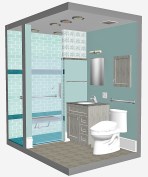 View of the revised universal design bathroom to premier in the 2019 Cost vs. Value report