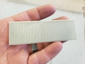Plastic nails. True story. They grab hard, sand flat, and accept stain, so you don’t have to fill nail holes. This takes one complete step out of some paint prep and finishing processes.