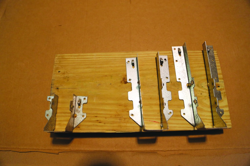 Hangers can be used with both their matching nominal joist size and the next size up—2x10 hangers are approved for use with 2x10s and 2x12s, for example.