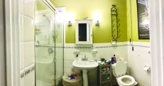 The original 20-year-old bathroom felt dated to the homeowners, who preferred a more contemporary look.
