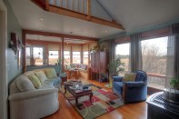 Perched on the edge of a Cape Cod salt marsh, this cottage of less than 800 square feet enjoys peaceful panoramic views. The location makes the cottage an attractive destination for downsizing.