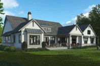 1 Story Farmhouse Plan Back Exterior (See Details at Houseplans.com)