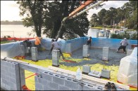 Figure 9. Because the slab isn’t structural, there is no need for rebar or extra-strength concrete, though the author typically specs fiber reinforcement.