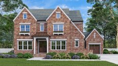 5-bedroom house plan with open layout, front exterior. See details at Houseplans.com.
