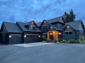 Farmhouse plan with storage, front exterior. See more details at Houseplans.