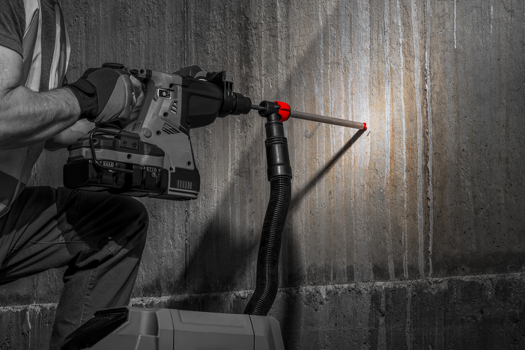 concrete drilling safety gear rebar