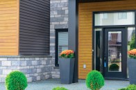 Drexel Metals metal siding with wood finish