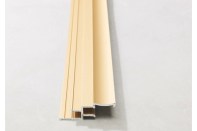 Aluminum accent for board siding