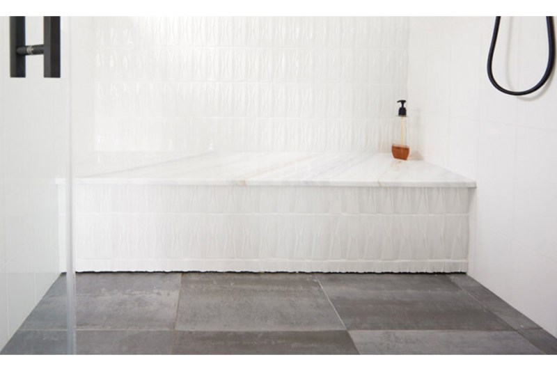 QuickDrain WallDrain linear, in-wall shower drain