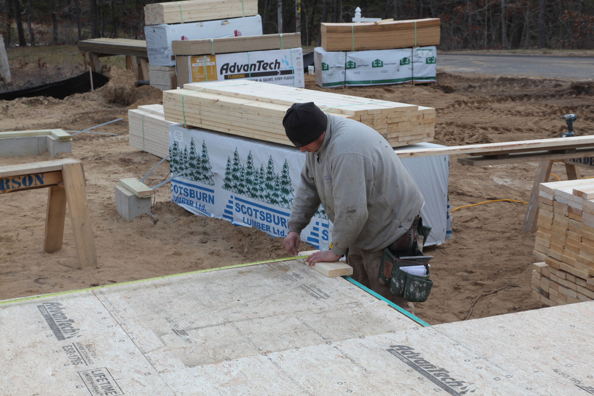 Layout Lines for Exterior Walls