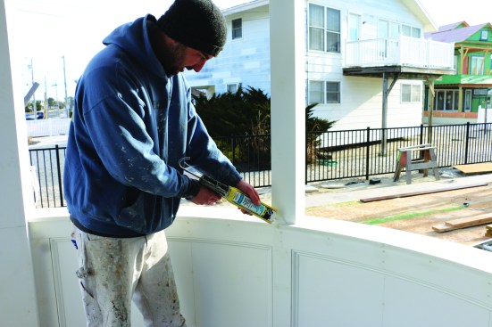 The final step is caulking all the joints, filling the fastener holes, and prepping for the painter.