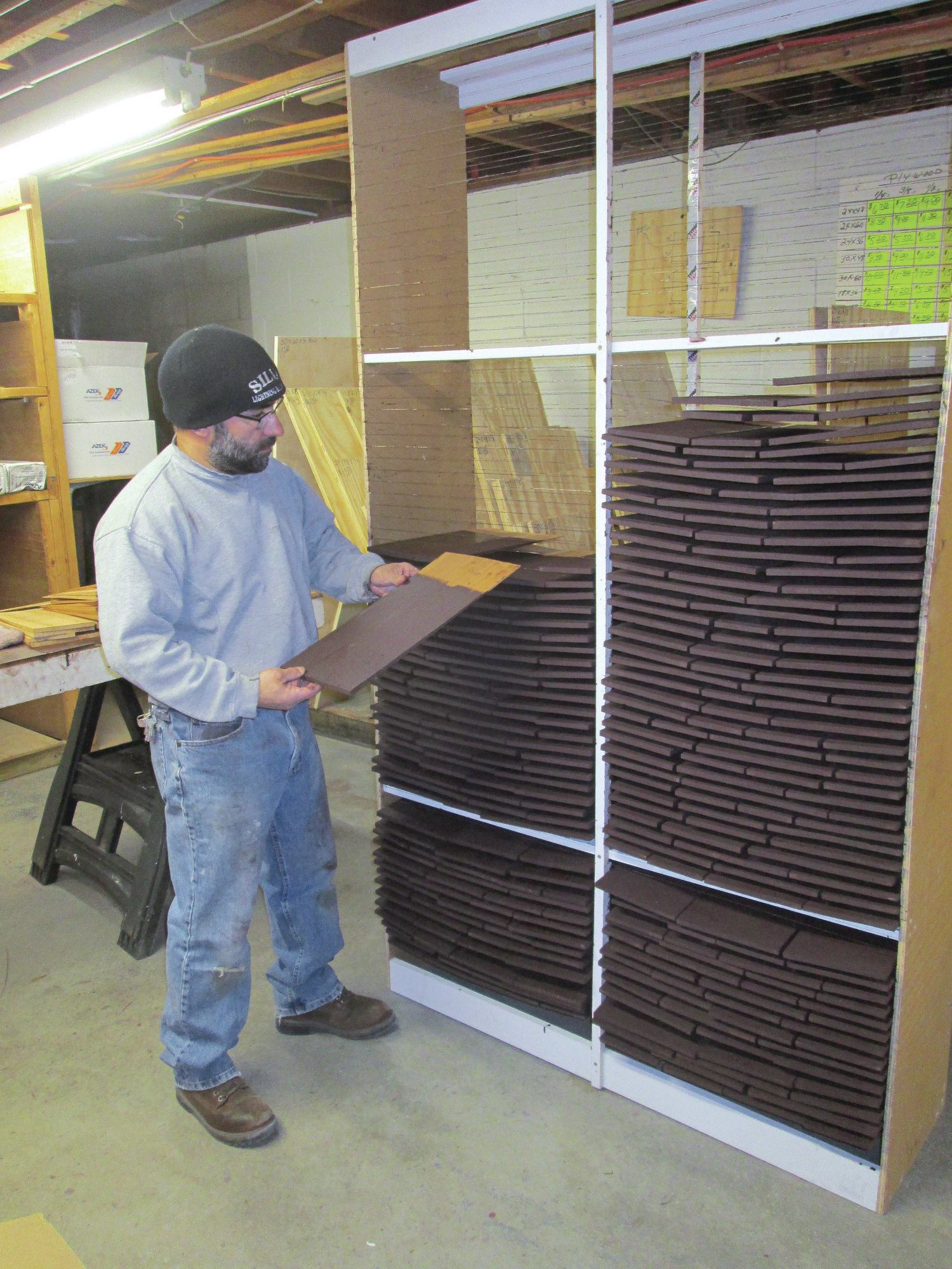 Drying Rack for Staining Shingles