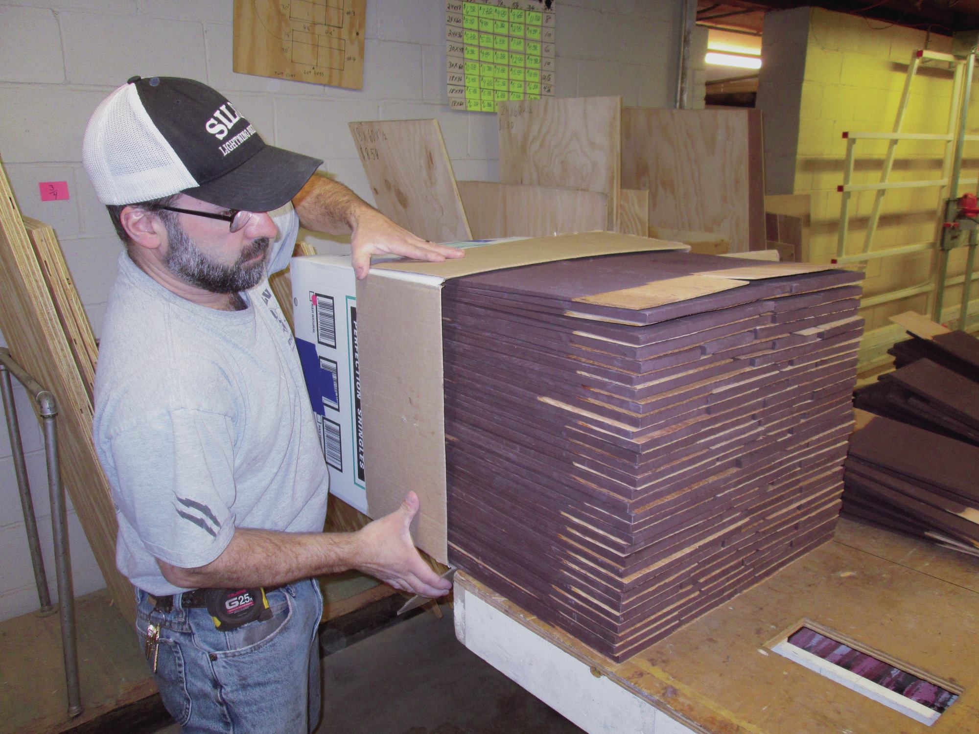 Drying Rack for Staining Shingles