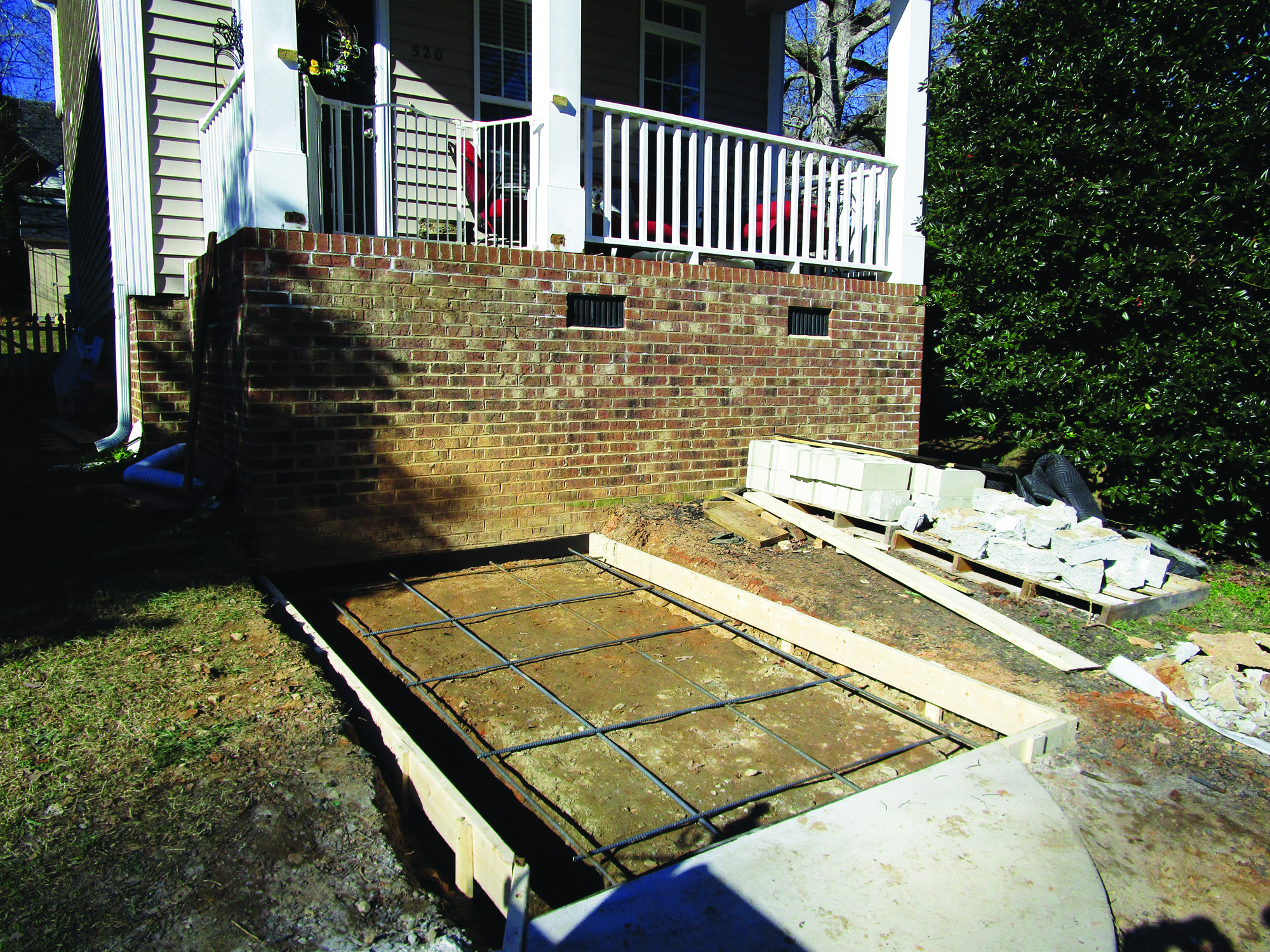 Layout for a Brick Staircase