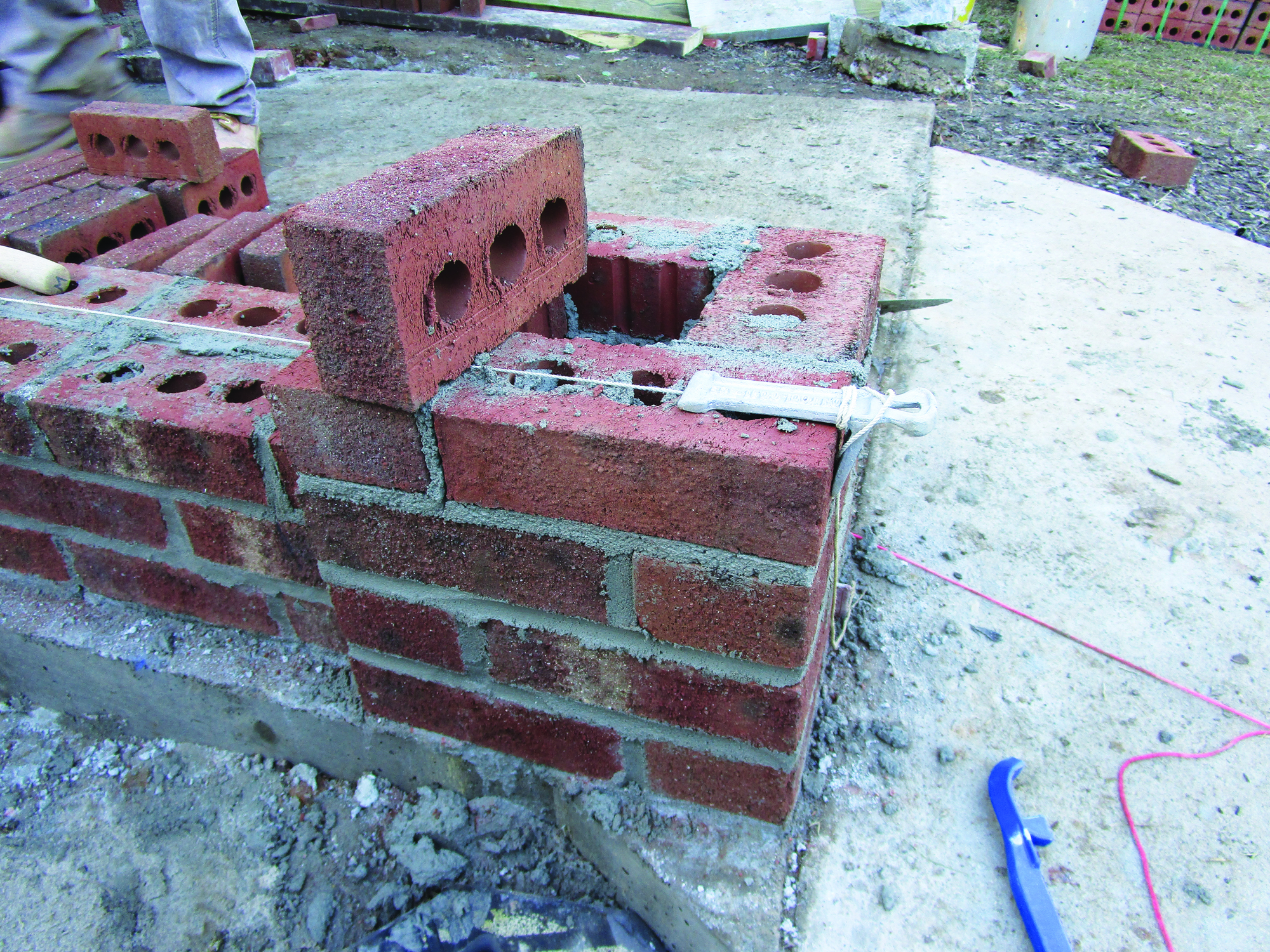Layout for a Brick Staircase