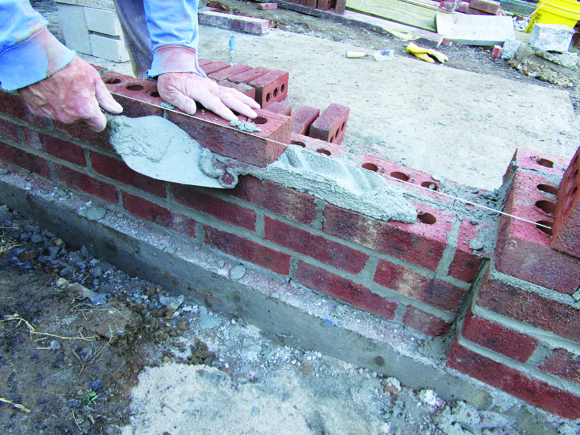 Layout for a Brick Staircase