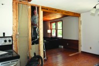 Then the support walls can be removed.