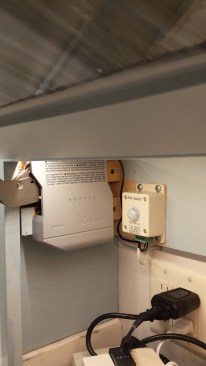 Magnetic switches can activate lights in dedicated-use cabinets.