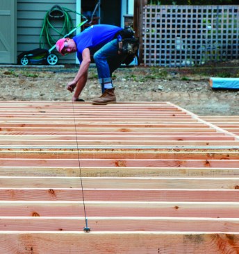 The first course starts with a snapped line to keep the course straight.
