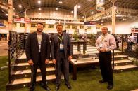 Nick, Jason, and Mark McManus of Mbrico Tile Decks, winner of NADRA's annual People's Choice award at the 2015 Deck Expo.