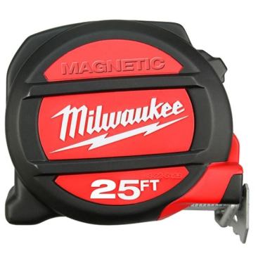 The first tapes to be offered will be 16- and 25-foot magnetic models. At some point in the future Milwaukee will offer non-magnetic tapes and plus tapes in 30- and 35-foot lengths.