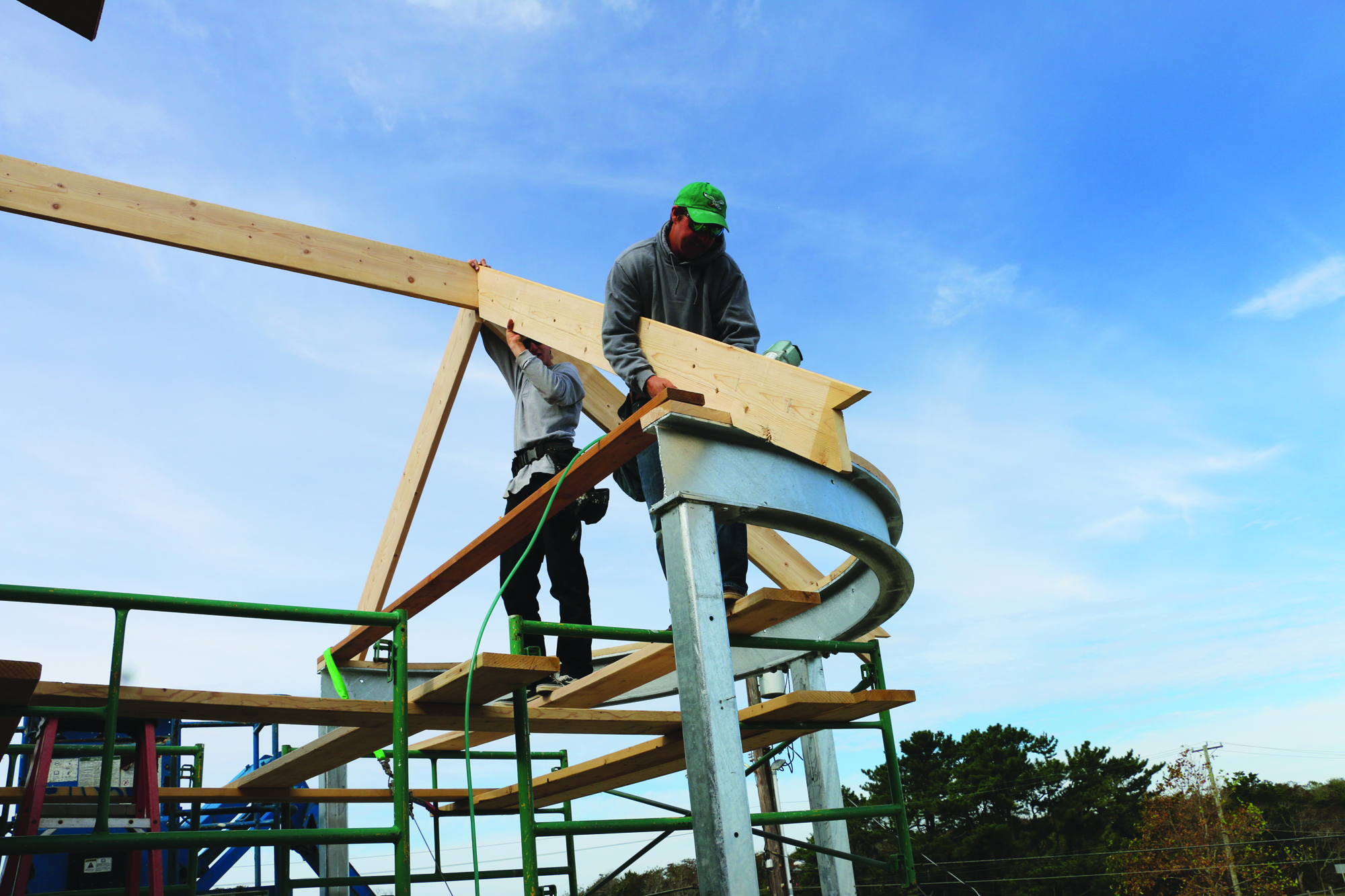 Concave Rafter Rafter Framing for a Conical Roof