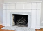 The mantel took about four days to install and paint