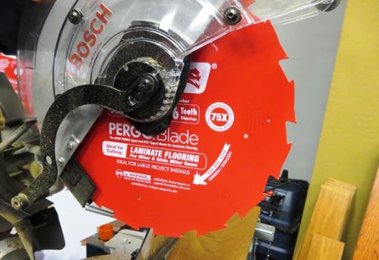 Diablo refers to this as a Pergo Blade because it was developed to cut laminate flooring and prefinished wood flooring, which contain aluminum oxide to prevent wear. Aluminum oxide is one of the materials used for sandpaper grit and it absolutely destroys blades. The Pergo Blade has Polycrystalline Diamond (PCD) teeth that are far more resistant to abrasion than carbide. According to Diablo, this blade has 75 times the life of standard carbide blades when used in abrasive material. I saw this blade tested against a carbide model at last year’s STAFDA show; the carbide blade quickly wore out while the Pergo Blade kept going. This year I saw it used on various difficult-to-cut unfinished and prefinished wood. Given how few teeth it has I was surprised by how cleanly it cut. These blades are currently available for 10- and 12-inch saws, and will soon be available for 7 1/4 saws. They sell for between $90 and $200.