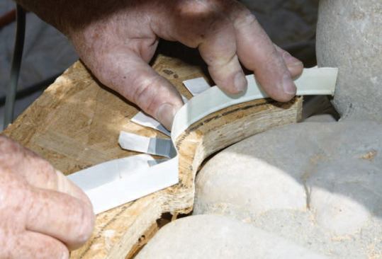 Each 8-foot section of bead was fitted.