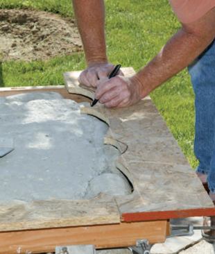 Three-quarter-inch OSB formd the edge of the top.