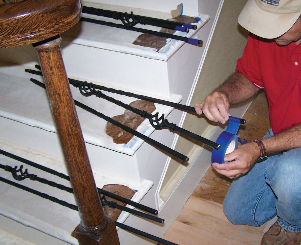 Installing Iron Balusters