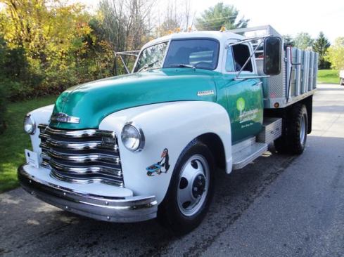 “The Penguin” is a 1953 Chevy that spent its entire life on a golf course. Litzenburger has the original bill of sale and when he got the truck it had only a few thousand miles on it. It has never been more than a dozen miles from “home”.