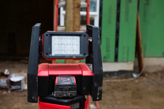 With three modes for light output - 3000, 1500, and 650 lumens – the Trueview M18 LED Flood Light is compact. The head rotates 240 degrees and is protected by the roll cage style housing.