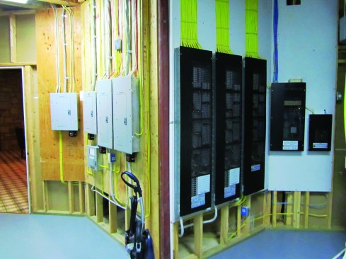 When power circuits and lighting-control circuits are extensive enough to fill several panels ...